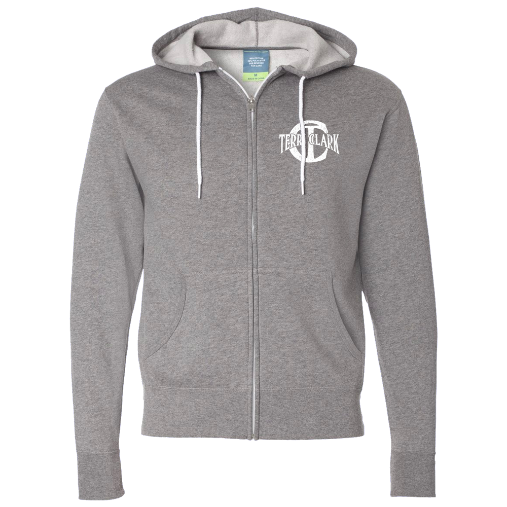 Terri Clark Grey Zip Hoodie – Terri Clark Music