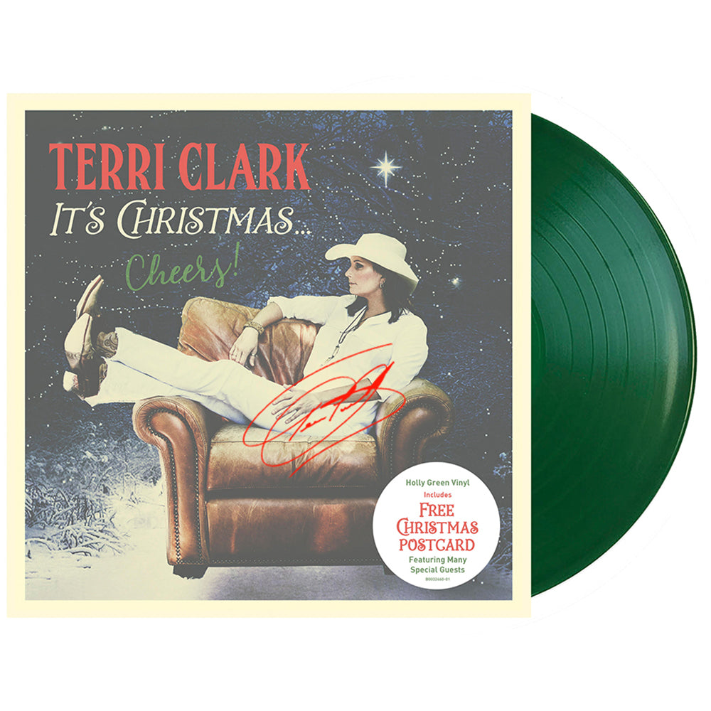 Signed It's Christmas Cheers vinyl Terri Clark