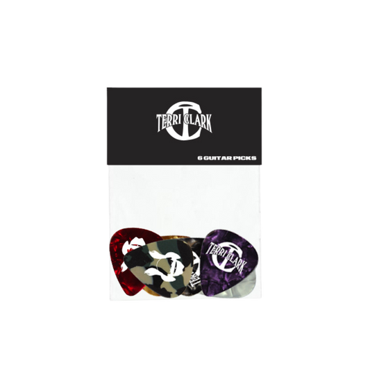 Terri Clark Guitar Pick 6 Pack