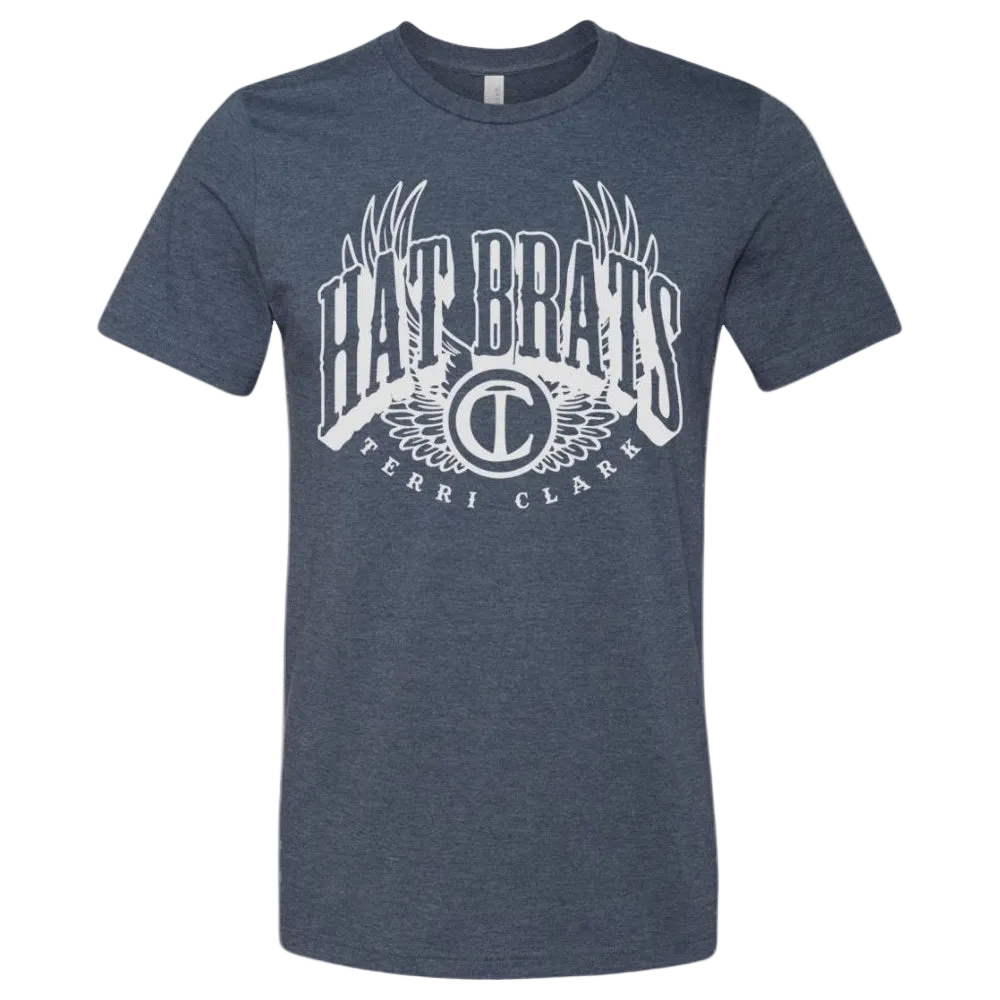 Hat Brats Heather Blue Tee