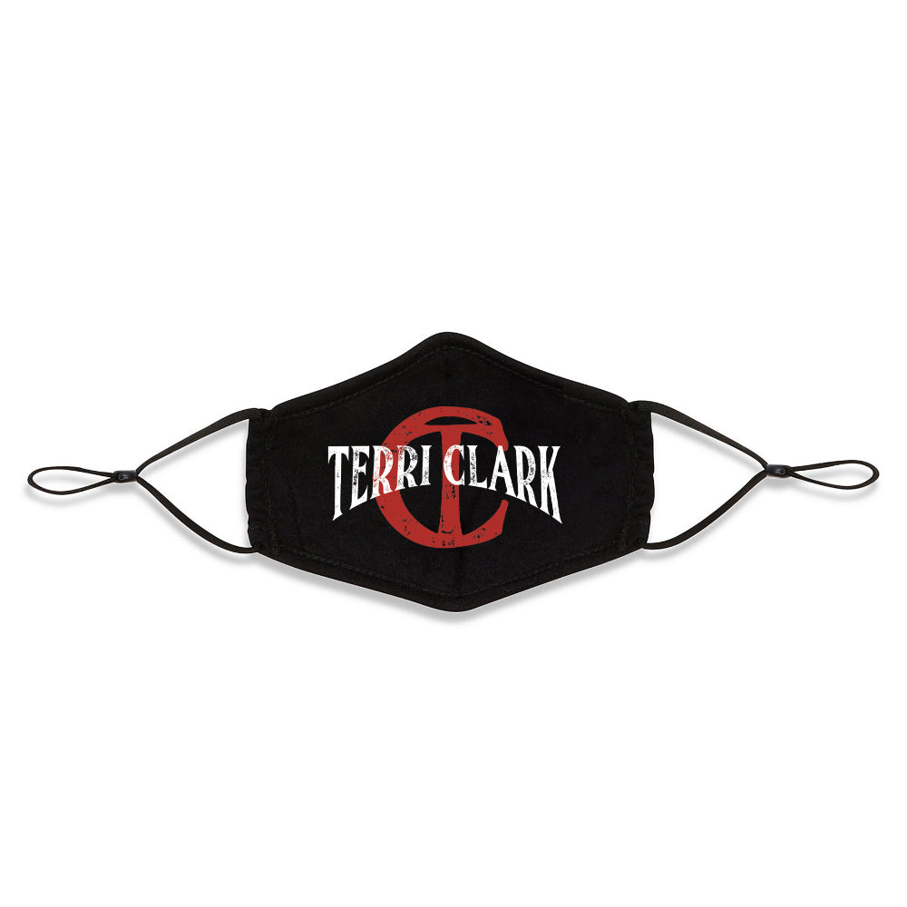 TC logo black face mask Terri Clark