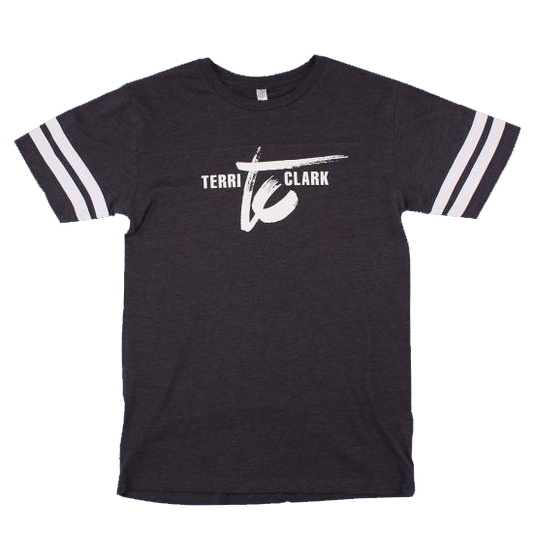Navy hat brat football tee Terri Clark