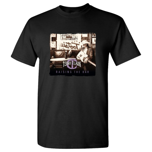 Raising the bar album cover black tee Terri Clark