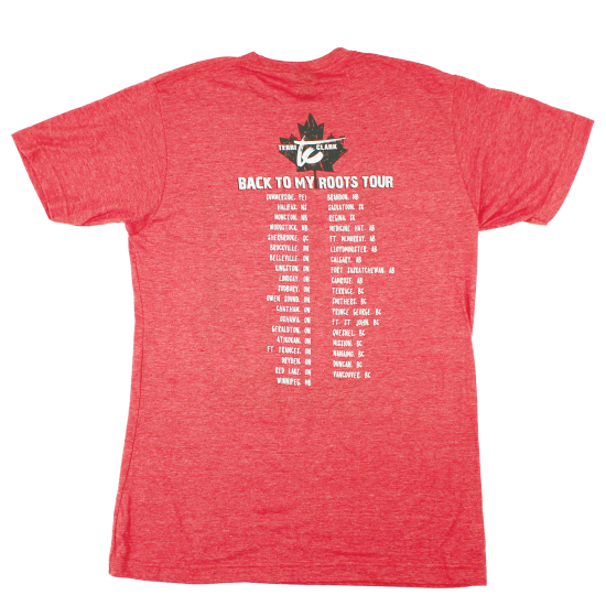 Red back to my roots tour tee back Terri Clark