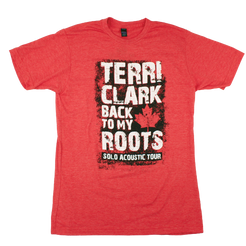 Red back to my roots tour tee front Terri Clark