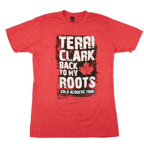 Red back to my roots tour tee front Terri Clark