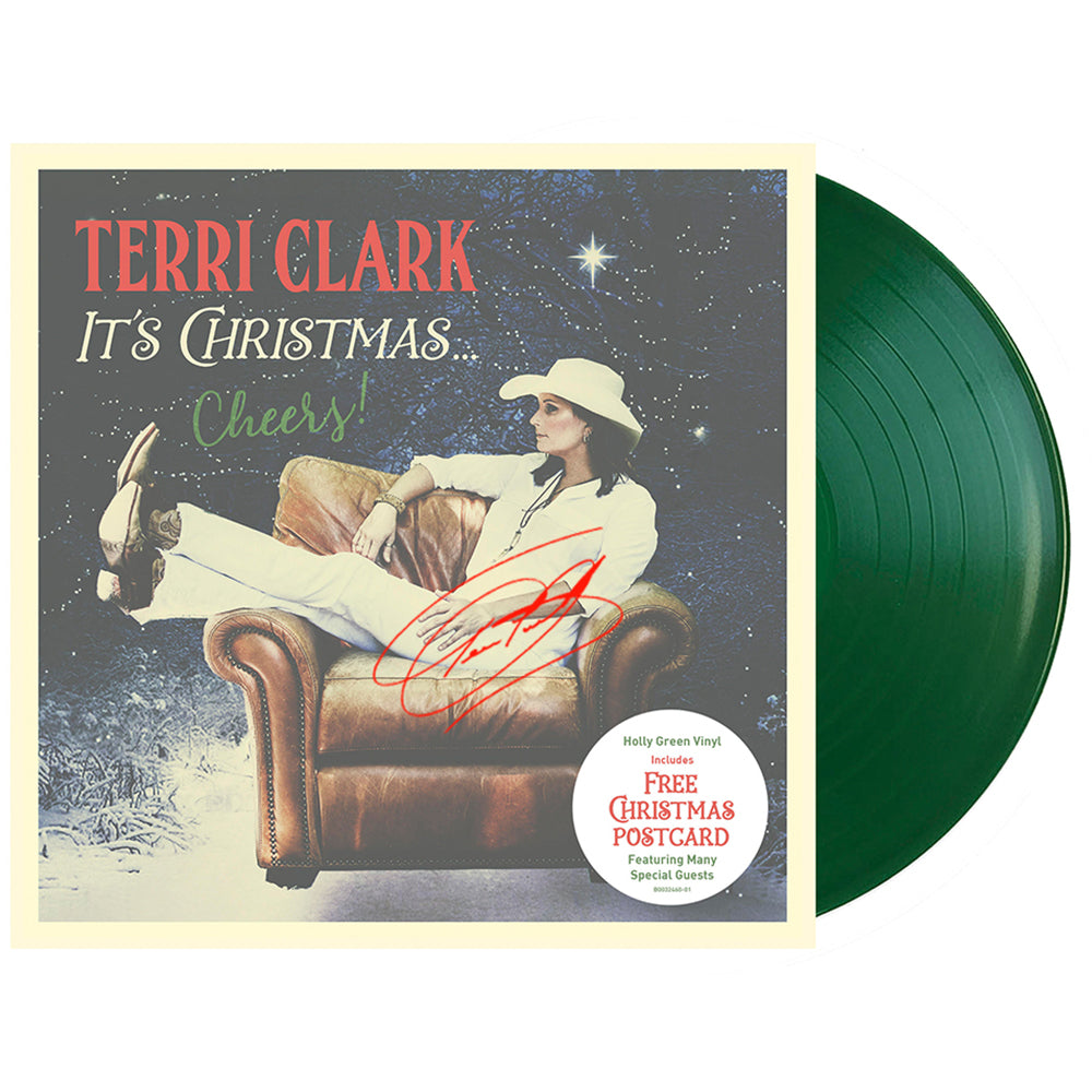 Signed It's Christmas Cheers vinyl Terri Clark 
