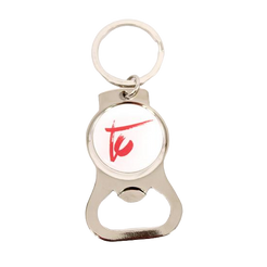 Silver TC logo metal keychain Terri Clark