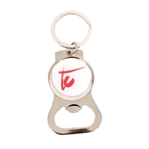 Silver TC logo metal keychain Terri Clark