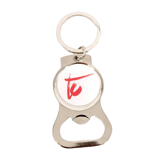 Silver TC logo metal keychain Terri Clark