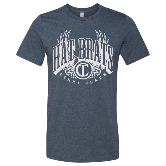 Wing hat brats heather navy tee Terri Clark